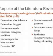Image result for Purpose of Literature Review