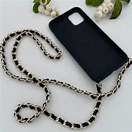 Image result for Black and Gold iPhone Case with Chain