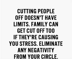 Image result for Cut People Off Quotes