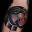 Image result for Traditional Panther Head Tattoo