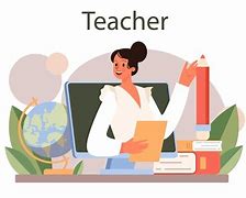 Image result for Flat Illustration of Teacher Vector