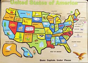 Image result for Printable US Map Puzzle