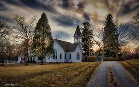 Image result for Country Church Sunset