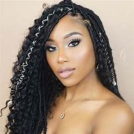 Image result for Curly Faux Locs