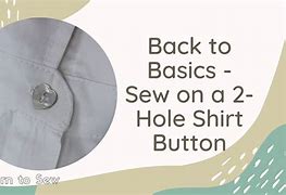 Image result for Shirt Button 2 Holes