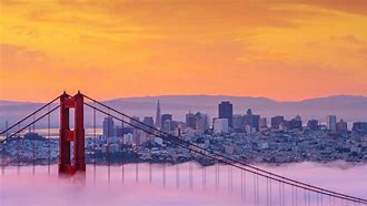 Image result for San Francisco Skyline with Bridge