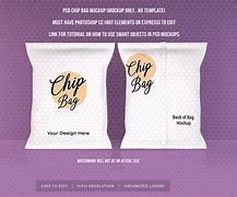 Image result for Chip Bag Mockup Template