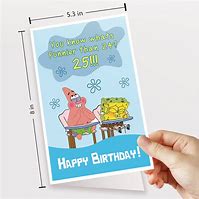 Image result for Spongebob Birthday Card 24 Meme