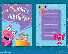 Image result for Birthday Card Template Cartoon
