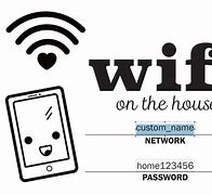 Image result for Editable Printable Sign Wifi Password