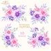 Image result for Pink and Purple Flowers Cartoon