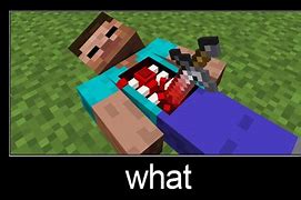 Image result for Wait What Minecraft Scary Meme