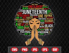 Image result for Juneteenth Afro SVG