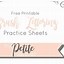 Image result for Brush Lettering Practice Guide