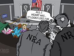 Image result for Political Cartoons Against Gun Control