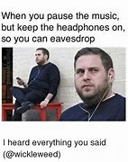 Image result for Big Headphones with iPod Meme