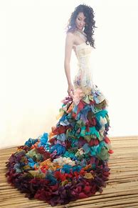 Image result for Colorful Wedding Dress