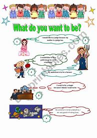 Image result for What Do You Want to Be Worksheet