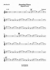 Image result for Amazing Grace Alto Sax Sheet Music