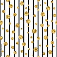 Image result for White Gold with Black Stripes and Polka Dots