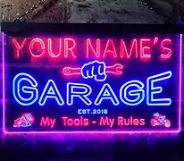 Image result for Custom Sign Mac's Garage