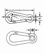 Image result for Carabiner Clip Dimensions
