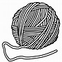 Image result for Crochet Hook Black and White Clip Art