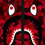 Image result for Red BAPE Shark Logo
