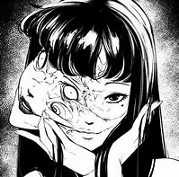 Image result for Creepy Anime Girl Black and White