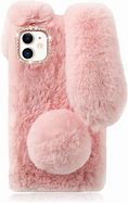Image result for iPhone 13 Pink Fuzzy Bunny Case