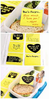 Image result for DIY Lunch Box Notes