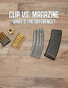 Image result for Gun Clip vs Mag