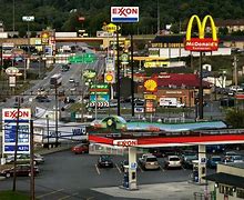 Image result for Photo of Highway Gas Station Fast Food