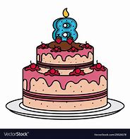 Image result for Candles Cake Number 8