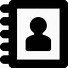 Image result for Contact Icon Black Transparent