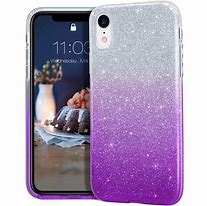 Image result for Crystal Clear Glitter iPhone XR Phone Case