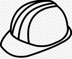 Image result for Hard Hat Clip Art Black and White