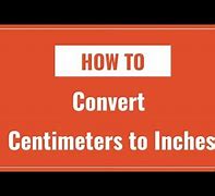 Image result for Inches to centimeters chart