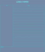 Image result for Lined Paper Template Clip Art
