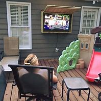 Image result for Hinged Outdoor TV