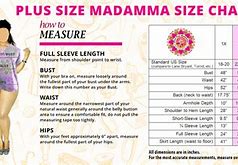 Image result for 2X Size Chart