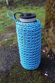 Image result for Paracord Water Bottle Holder with Handle Pattern
