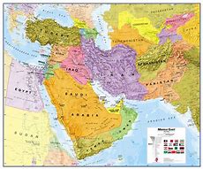 Image result for Free Map of Middle East