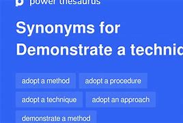Image result for Technique Synonym