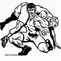 Image result for Wrestling Coloring Book Pages