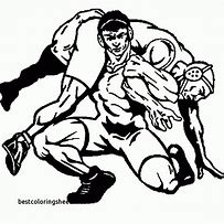Image result for Wrestling Coloring Pages