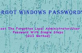 Image result for Windows Password Reset App