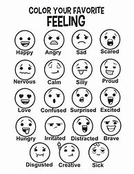 Image result for Feelings List for Kids