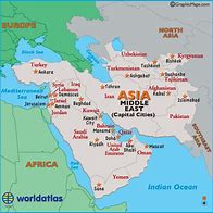 Image result for Middle East Cities Map