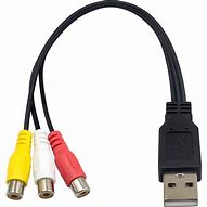Image result for RCA to USB Cable Types